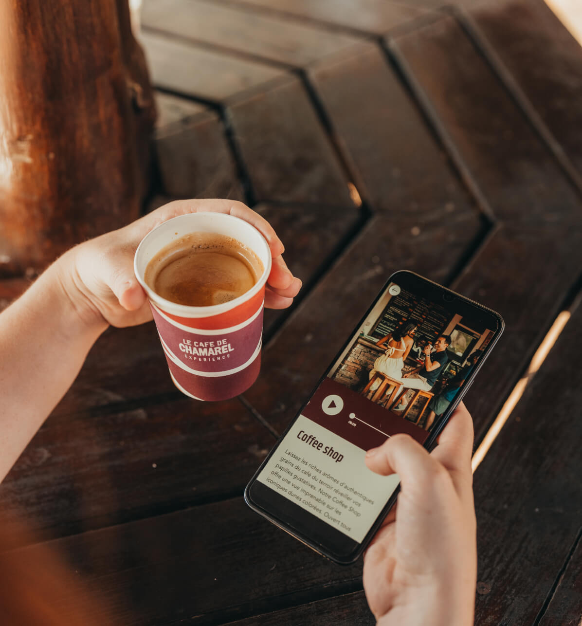 Person Holding Cup Of Coffee